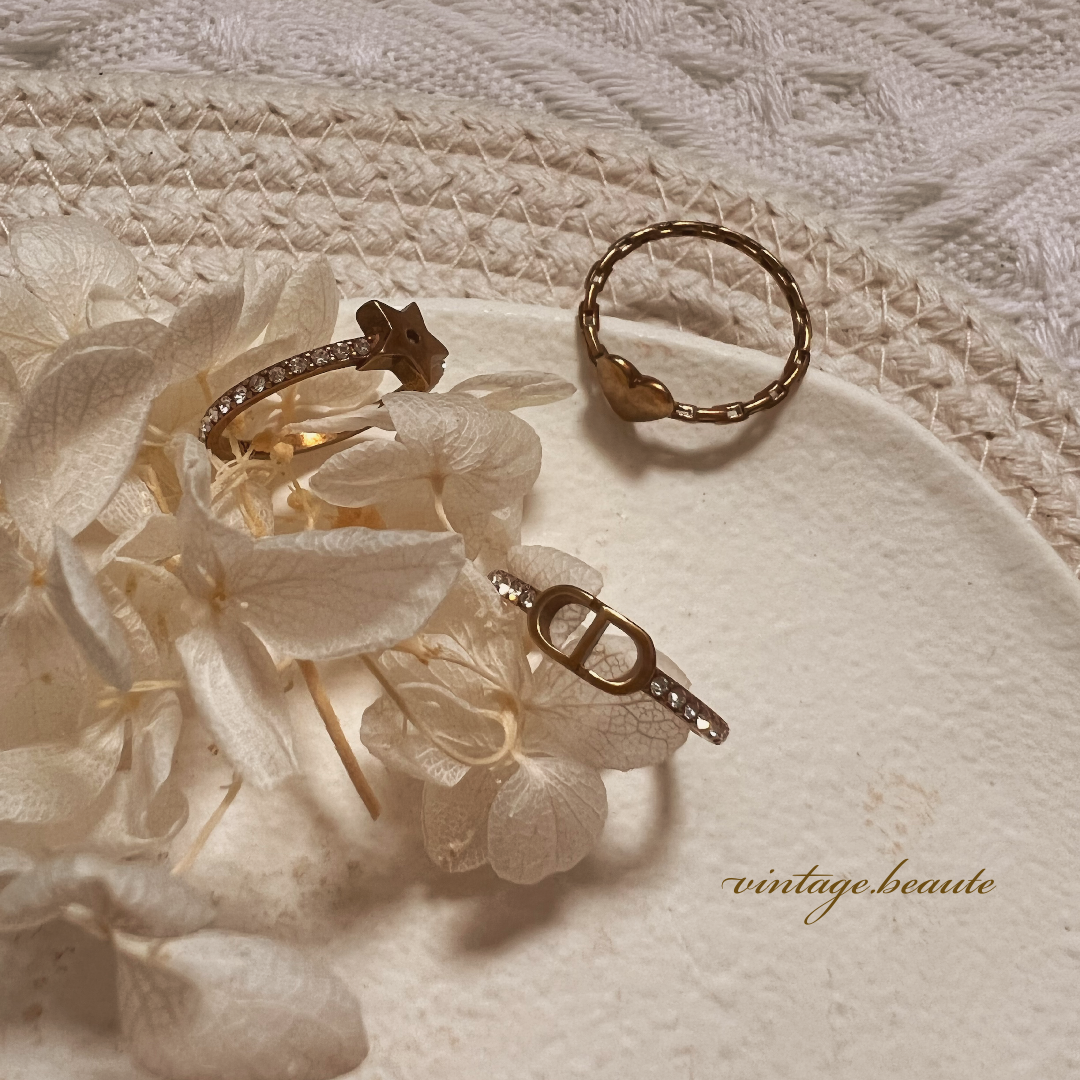 Vintage Dior Ring Set