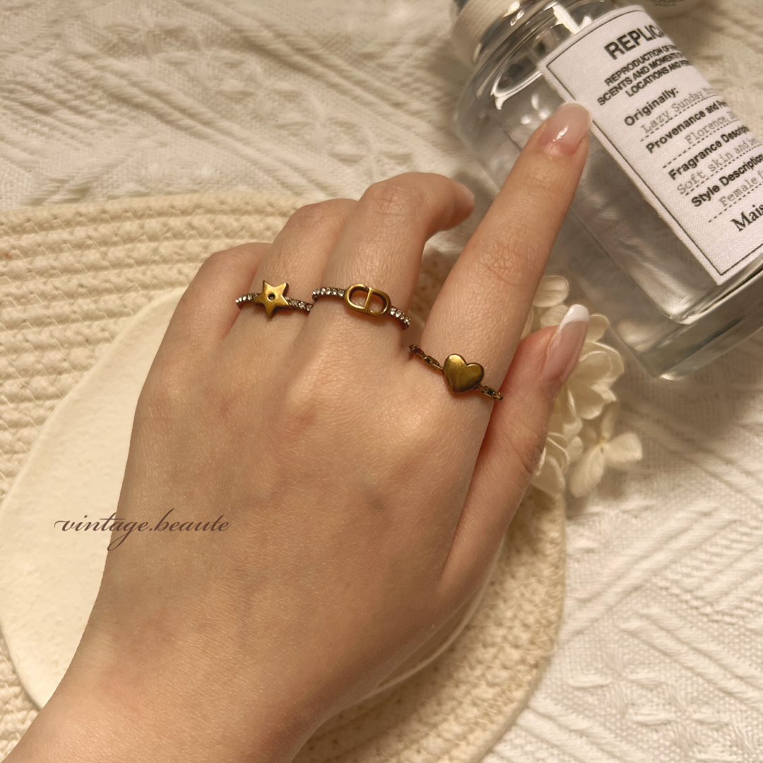 Vintage Dior Ring Set